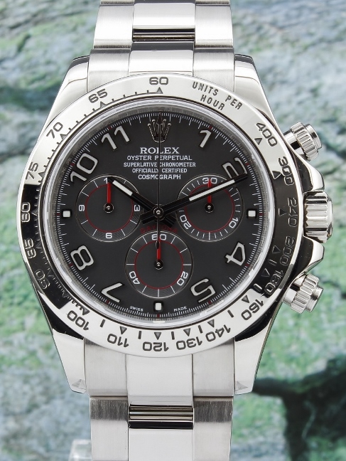 (image for) A ROLEX 18K WHITE GOLD DAYTONA COSMOGRAPH / 116509 / CERT